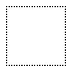 Square shape dotted icon vector symbol for creative graphic design ui element in a pictogram illustration