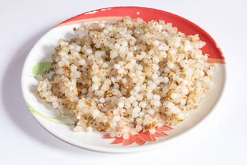 Sabudaana in the plate