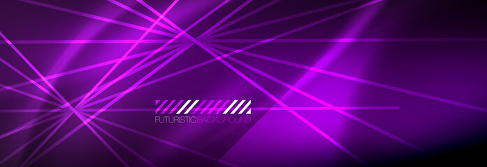 Neon dynamic beams vector abstract wallpaper background. Wallpaper background, design templates for business or technology presentations, internet posters or web brochure covers