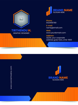 Modern Style Business Card Design Template