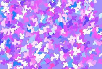 Light Pink, Blue vector backdrop with memphis shapes.