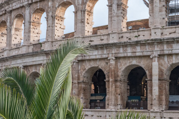 Obraz premium Beautiful view of Rome in Italy. Ancient historical ruins, famous monuments, alley's and streets.