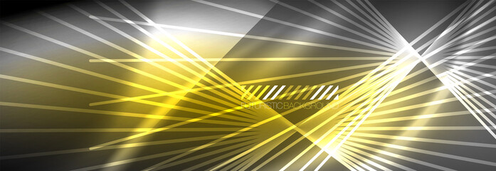 Neon dynamic beams vector abstract wallpaper background. Wallpaper background, design templates for business or technology presentations, internet posters or web brochure covers