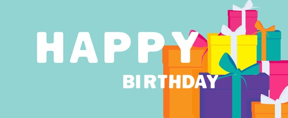 Happy birthday greeting card