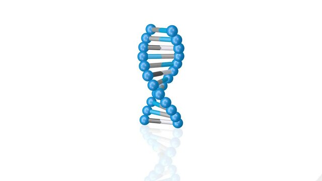 rotierendes DNA - Molek&uuml;l, symbolisch