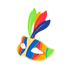Colorful carnival mask