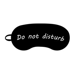 Sleeping eye mask isolated on white background