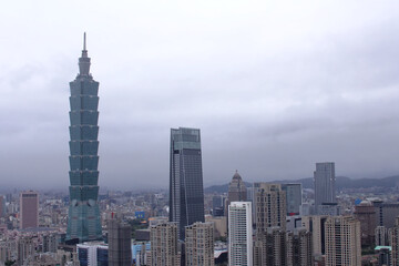 Fototapeta na wymiar 台湾 台北の都市風景 Taipei urban landscape 101 in Taiwan