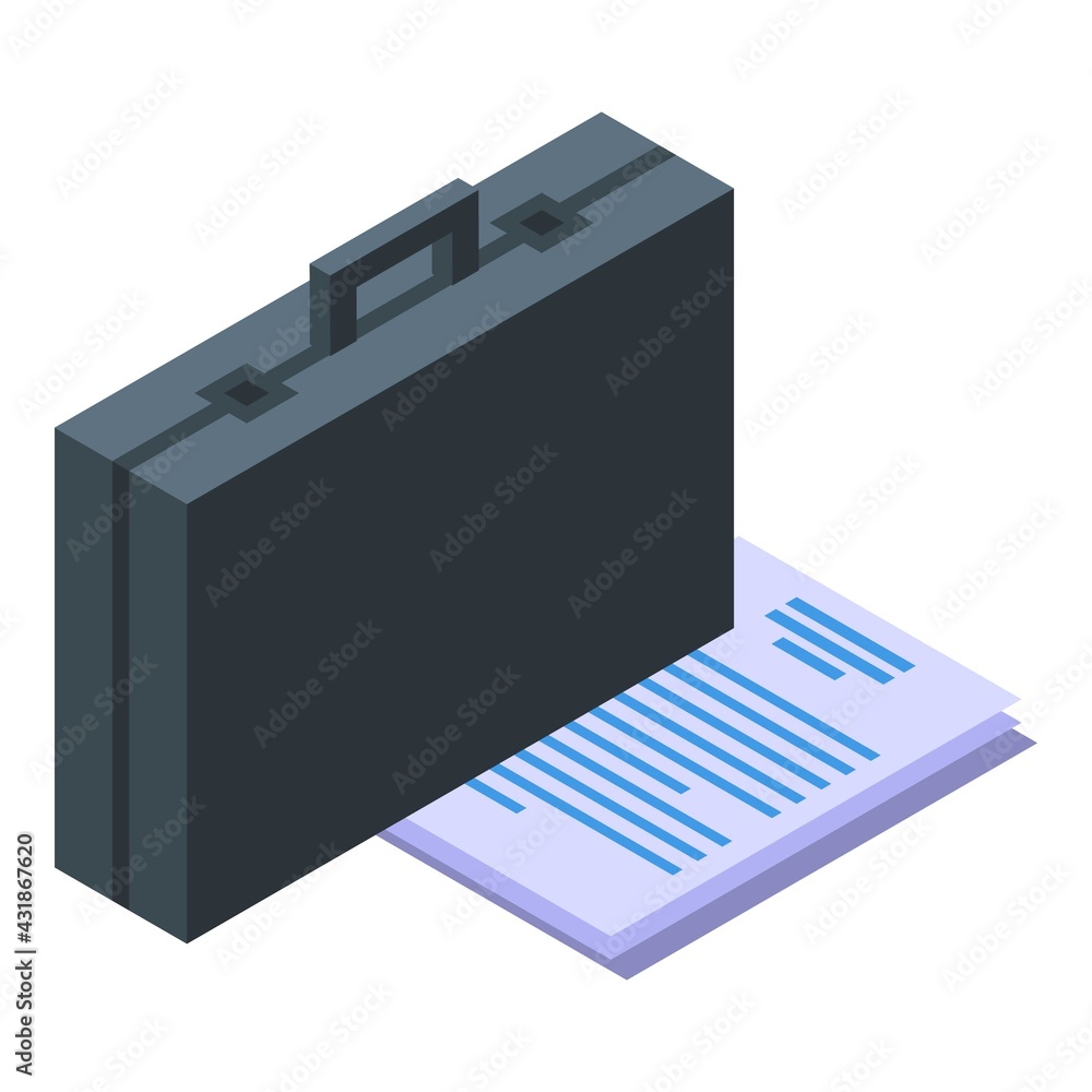 Poster working time icon. isometric of working time vector icon for web design isolated on white background
