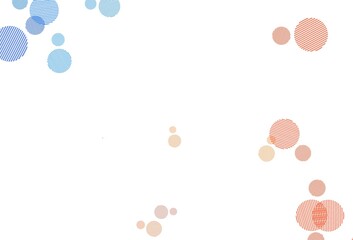 Light Blue, Yellow vector background with spots.