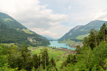 Enchanting landscapes for tourists and photographers - Lungerersee, Lungern, Switzerland