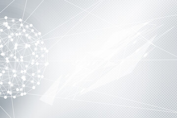 Gray halftone pattern with white line motion backdrop wallpaper. Clean Grey geometric background.