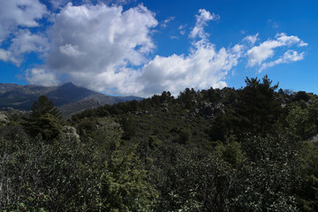 krajobraz góry natura widok niebo niebieskie widok hiszpania