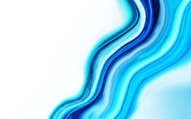Blue alcohol liquid ink water background. Marble fluid light design.