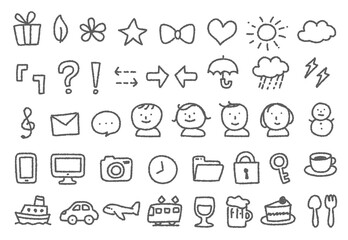 落書きアイコンセット