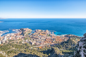 Principality of Monaco on the French Riviera