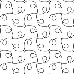 abstract black lines on white. minimalistic vector hand-drawn seamless pattern. simple elements for coloring