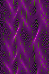 Dynamic wavy line effect pattern