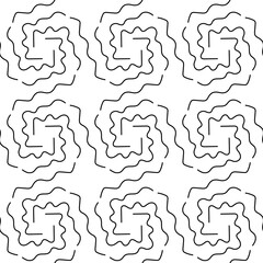 abstract black lines on white. minimalistic vector hand-drawn seamless pattern. simple elements for coloring