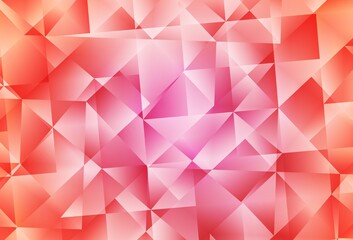 Light Pink vector polygonal background.