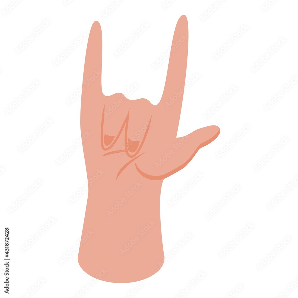 Poster hand gesture icon. isometric of hand gesture vector icon for web design isolated on white background