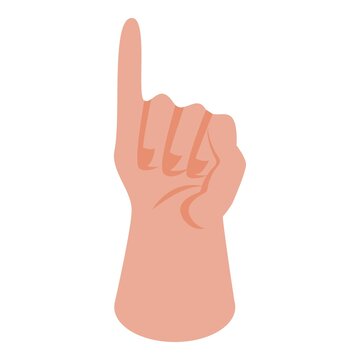 Hand counting gesture icon. Isometric of Hand counting gesture vector icon for web design isolated on white background