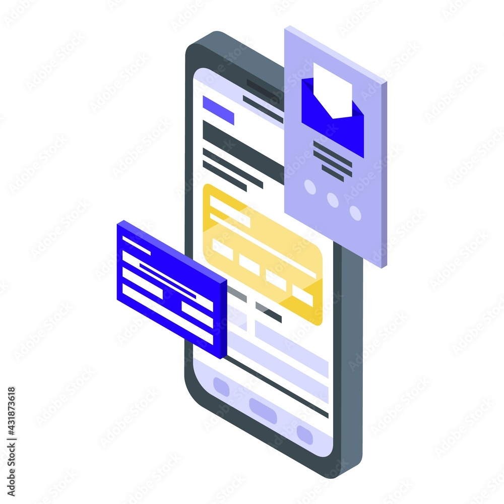 Poster device interface icon. isometric of device interface vector icon for web design isolated on white ba