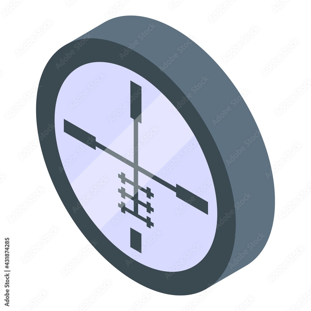 Poster optical sight icon. isometric of optical sight vector icon for web design isolated on white backgrou