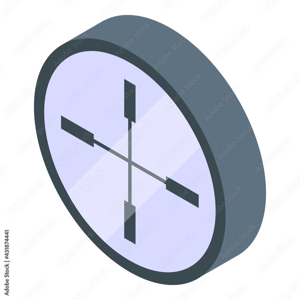 Poster sniper sight icon. isometric of sniper sight vector icon for web design isolated on white background