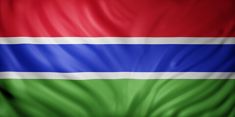  Gambia 3d flag