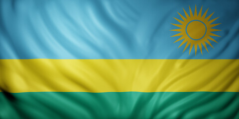  Rwanda 3d flag