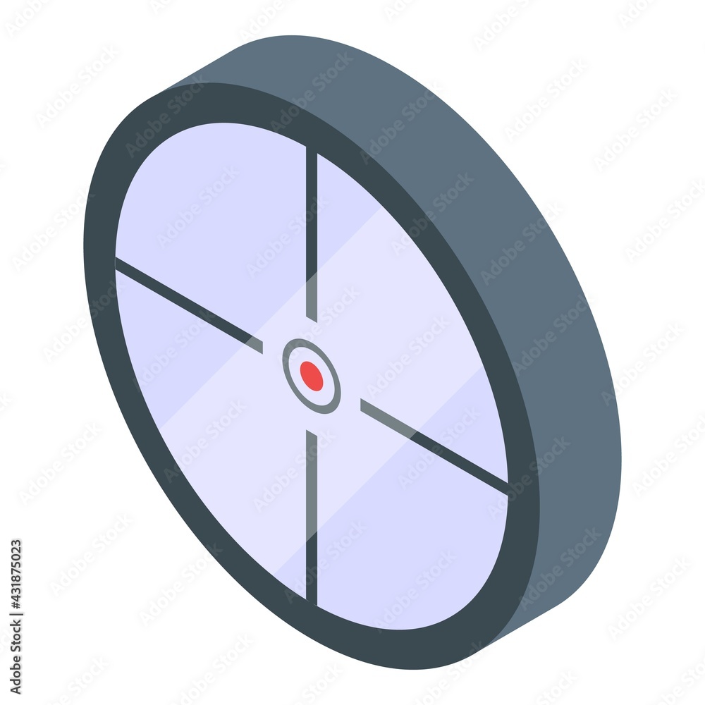 Poster dot optical sight icon. isometric of dot optical sight vector icon for web design isolated on white 
