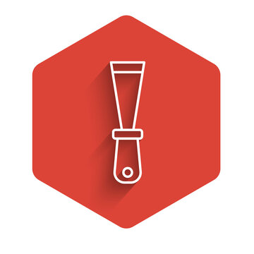 white scraper red hexagon background clip art preview