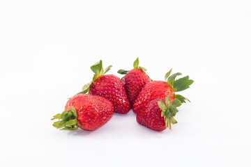 a strawberries isolated on white background