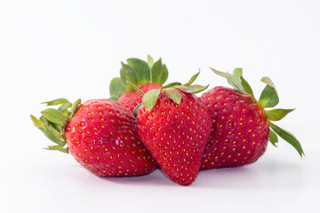 a strawberries isolated on white background