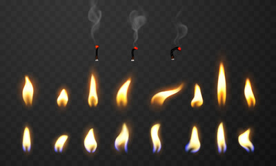 fire flames Burning red hot sparks realistic abstract background © HNKz