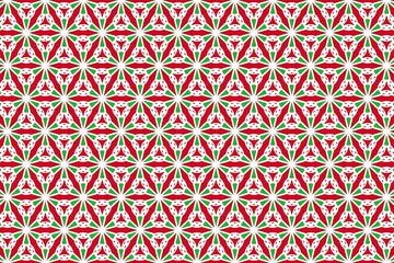 Simple geometric pattern in the colors of the national flag of Burundi