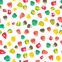 Seamless Pattern Watercolor Spots.Creative Abstract hand paint.white Background