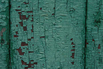 Obraz premium Texture of old peeling paint on wood 