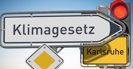 Verfassungsbeschwerde, Klimagesetz, Karlsruhe, Signal auf Rot