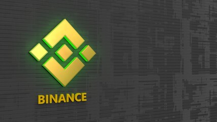 Golden NFT Crypto Art currency concept. Non Fungible Token with light on abstract background. 3d Rendering. 