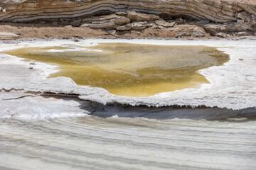 Sinkhole at the Dead Sea, created inside the water