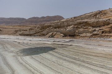 Sinkhole at the Dead Sea, created inside the water