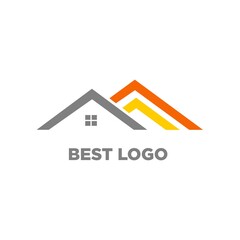 real estate logo illustration. creative design vector template 