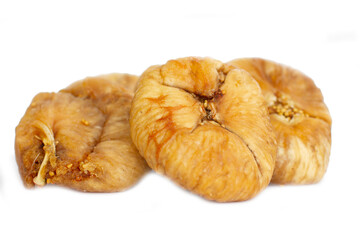 Fig isolated on white background. Dried fruits