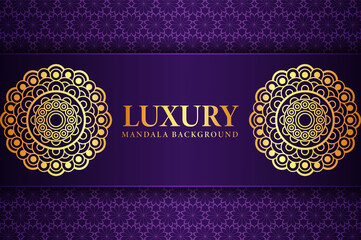 Luxury arabesque ornamental mandala background design 