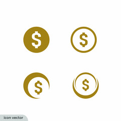money icon dollar symbol simple design element