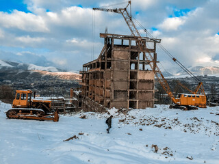 lift in the mountains