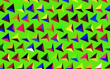 Dark Multicolor vector texture with triangular style.