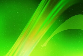 Light Green vector background with astronomical stars.